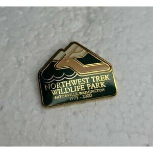 Vintage Northwest Trek Wildlife‎ Park Tourist Travel Souvenir Pin - Wash…